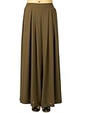 Persun Women's Loose Pleated Chiffon Wide Leg Elastic Waist Palazzo Pants