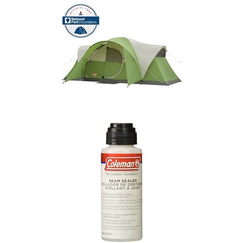 Click Here to See More Images Coleman Montana 8-Person Tent, Green with Seam Sealer, 2-oz