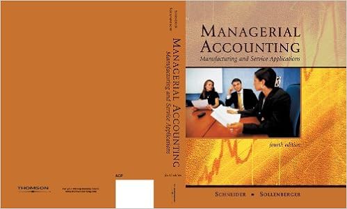 Managerial Accounting Manufacturing Service Applications -