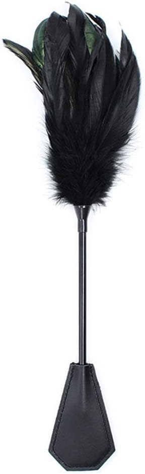 Soft Feather Tickler and Pu Leather Whip for Stage Cosplay