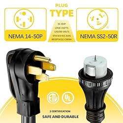 S7 50 Amp Generator Extension Cord,13FT STW 6/3