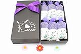 6 Pack French Lavender Sachets,Moth Repellent Sachets with Ultra Blue Grade Natural Lavender, Effectively Protection for Drawers, Clothes Storage, Shoe Ark, Purifying Odor-Valentine's Day gift