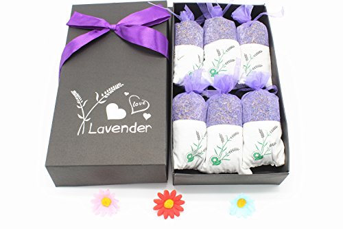 6 Pack French Lavender Sachets,Moth Repellent Sachets with Ultra Blue Grade Natural Lavender, Effectively Protection for Drawers, Clothes Storage, Shoe Ark, Purifying Odor-Valentine's Day gift 6 Pack French Lavender Sachets,Moth Repellent Sachets with Ultra Blue Grade Natural Lavender, Effectively Protection for Drawers, Clothes Storage, Shoe Ark, Purifying Odor-Valentine's Day gift