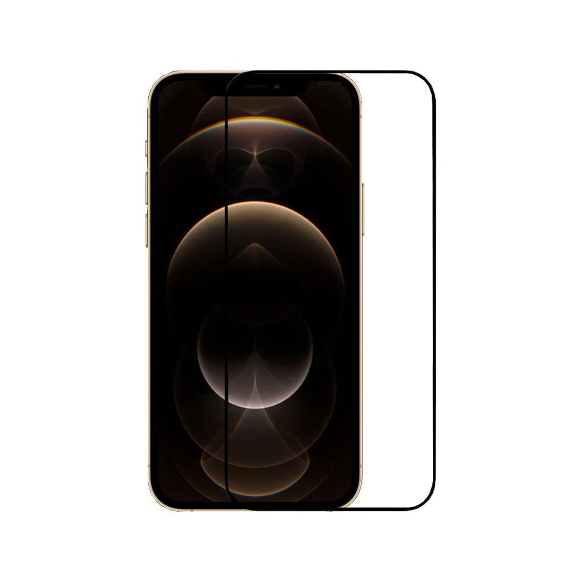 Cool Tempered Glass Screen Protector for iPhone 12 Pro Max (FULL 3D Black)