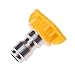 HS Pressure Washer Spray Nozzle Tips 15 Degrees Yellow Metal Nozzle Tip 1pc