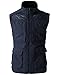 H2H Mens Casual Work Utility Hunting Travels Sports Vest with Multiple Pockets