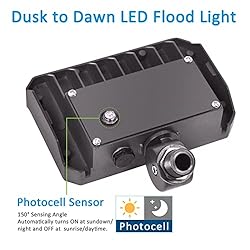 SZGMJIA 60W LED Knuckle Mount Flood Light, Outdoor