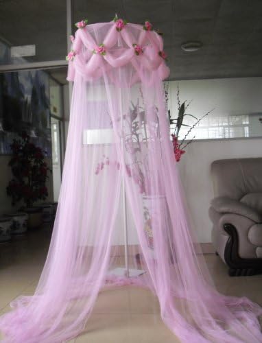 Pink Pointed Ruffle Princess Rose Canopy By SID