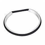 COCOStyle Stainless Steel Bracelet Hair Tie Bracelet 3 Colors, Grooved Cuff Bangle Bracelet for Women Girls