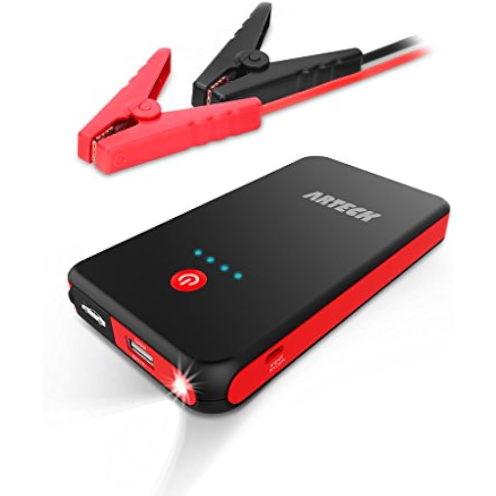 Arteck Car Jump Starter Auto Battery Charger And 8000mAh External