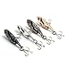 4pcs/lot 4CM 7G Metal VIB Hard fishing Baits pike trout peche fishing lures W...
