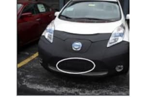 LEBRASINC Lebra 2 Piece Front End Cover Black - Car Mask Bra - Fits - 2011-2017 Nissan Leaf 11-17