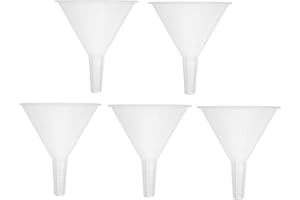 MUSISALY 5pcs 100mm Plastic Laboratory Triangle Funnels Set Pp Material Scientific Filling Funnels