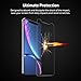 iPhone XR Tempered Glass Screen Protector, PITAKA 6.1 inch [Alignment Frame] Slim case Perfectly, Anti-Fingerprint Smudge & Bubble Free&Easy Installation