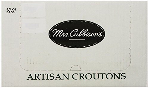Mrs. Cubbison's Focaccia Croutons, Garlic & Butter, 4 Ounce (Pack of 9)