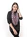 Bentibo Stylish Fashion Floral Light Weight X-large Infinity Scarf for Women Hot Pink