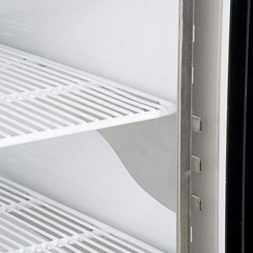 New 48" Xiltek ALL STAINLESS STEEL Commercial Curved Glass Refrigerated Deli Case Display Case With LED Lighting