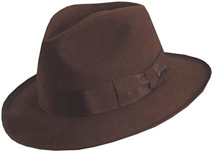 UHC Indiana Jones Deluxe Wool Felt Grosgrain Replica Hat Costume Accessory