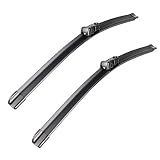 2 wipers Factory Fit GMC Terrain Chevrolet Equinox 2010-2017 Ford Kuga MK1 2008-2012 Front Windshield Wiper Blades set - 24"/17" (Set of 2) Top Lock 19mm