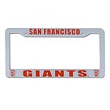 MLB San Francisco Giants Plastic License Plate Frame - White