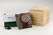 MEKU Men's Wood Wrist Watch Quartz Day Date Wooden Watch Gift (Sandalwood & Ebony)