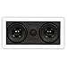 Acoustic Audio HD-5c in Wall Speaker Center Channel Speaker Home Theater Surround Sound, White