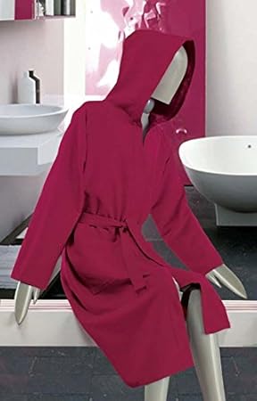 bademantel bordeaux damen