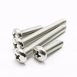 M8 Phillips Pan Head Machine Screws A2 Stainless