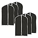 EZOWare Black 39 inch Garment Bag, Foldable Breathable Suit Shirt Dress Jacket Coat Dust Cover - Set of 6 (6PC)