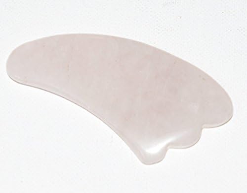 Chinese Rose Quartz Guasha Scraper for acupressure, shiatsu, reflexology, thai and meridian therapies as well as Guasha (Gua Sha Natural Rose Quartz Chinese Treatment Massage Tool) by art of massage