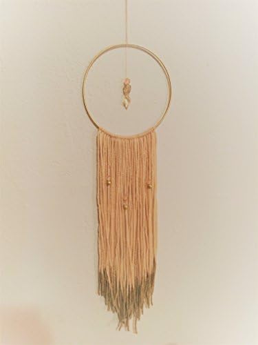 Bohemian Ombre Wall Weaving, Macrame Wall Hanging, Modern Boho Gold, Modern Macrame Wall Art, Modern Home Decor, Dream Catcher