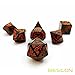 Bescon Halloween Polyhedral Dice 7pcs Set, Halloween RPG Dice Set d4 d6 d8 d10 d12 d20 d% Set of 7 Halloween Dice-DND Dice