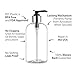 MoYo Natural Labs 8 oz Pump Dispenser, Boston Round Empty Soap and Lotion Pump Bottles with Silver Locking Cap, BPA Free PET Plastic Containers for Essential Oils/Liquids (Pack of 1, Clear)
