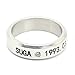 Fanstown BTS Kpop Titanium Ring Necklace with BTS 2pc Pocket lomo Cards Suga