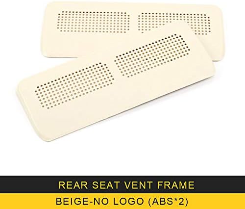 ANTEKE Auto Car-Styling Rear seat Vent Frame Cover Stickers Covers Interior Accessories for Nissan Patrol Y62 (Rear seat Vent Frame-【ABS beige2】【no Logo】)