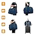 WANDF For Spirit Airlines Personal Item Bag 18x14x8 Foldable Travel Duffel Carry on Weekender Overnight for Women Men
