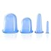Tescat 4 Pcs anti cellulite cup Silicone Massage Cupping Therapy Set for Cellulite Body - anti cellulite vacuum cup for Face neck back body cellulite treatment pain and stress reduction