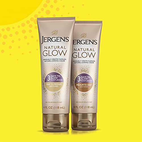 Jergens Natural Glow 3Day Self Tanner Lotion, Sunless Tanner for