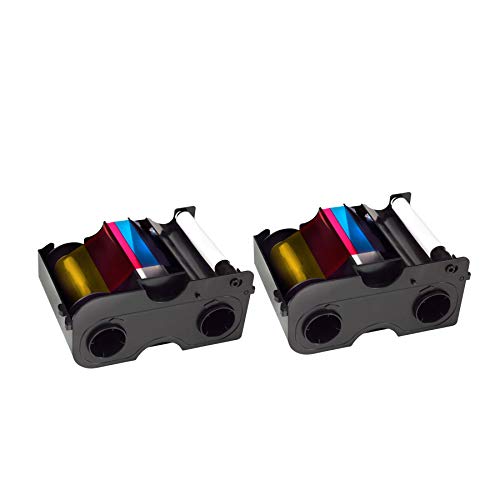 2 x Fargo 45000 Color Ribbon - YMCKO - 250 Prints