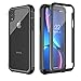Pakoyi iPhone XR Case,Full Body Bumper Case with Built-in Screen Protector Slim Clear Shock-Absorbing Dustproof Lightweight Cover Case for iPhone XR (6.1 Inch)