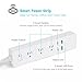 Meross WiFi Smart Power Strip Surge Protector, Compatible with Alexa & Google Assistant, Auto-Off Function for Energy Saving, Individual Control, 3 AC Outlets and 2 USB Outputs, No Hub Required, White