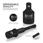 Neiko-00298A-Impact-Extension-Socket-Adapter-7Piece-Set-14-Hex-Shank-Drill-Extension-CR-V-Steel