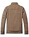 WenVen Men's Winter Casual Cotton Coat Thicken Fleece Lined Military Jacket