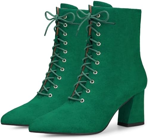 Amazon.com | Allegra K Women Round Toe Side Zipper Block Heel