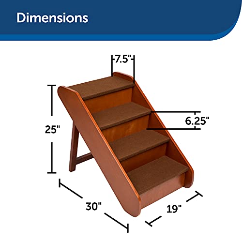 PetSafe CozyUp Folding Wood Pet Steps Dog And Cat Stairs