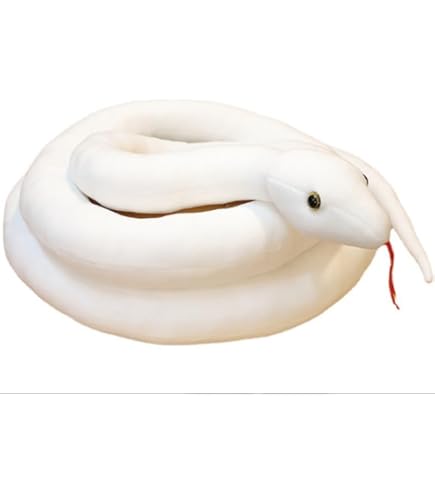 Amazon.com: Clobeau 78 Inch White Snake Plush, Realistic Snake