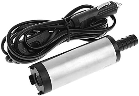 Kongnijiwa 24V DC Stainless Steel Diesel Fuel Water Oil Car Camping Fishing Submersible Electric Transfer Pump 38mm