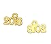 Yansanido Pack of 100 Alloy ''2018'' DIY Antique Message Charms Pendant for Making Bracelet and Necklace (