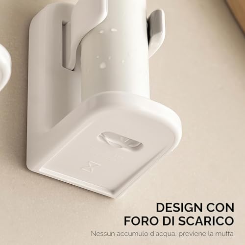 Toski Electric Toothbrush Holder Wall without Drilling 2 Pieces | Electric Toothbrush Head Holder with Drain Hole, Bathroom Toothbrush Holder, Toothbrush Holder