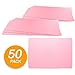 Paper Placemat Disposable, Pink Place Mats with Scalloped Edges, Durable Paper Placemat for Holiday Wedding Party Supplies Decor, 9.75 X 14 Inches, Pack of 50 - by SparkSettings